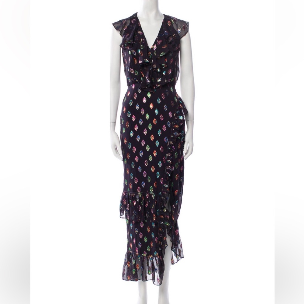 SALONI Multicolor Midi Dress